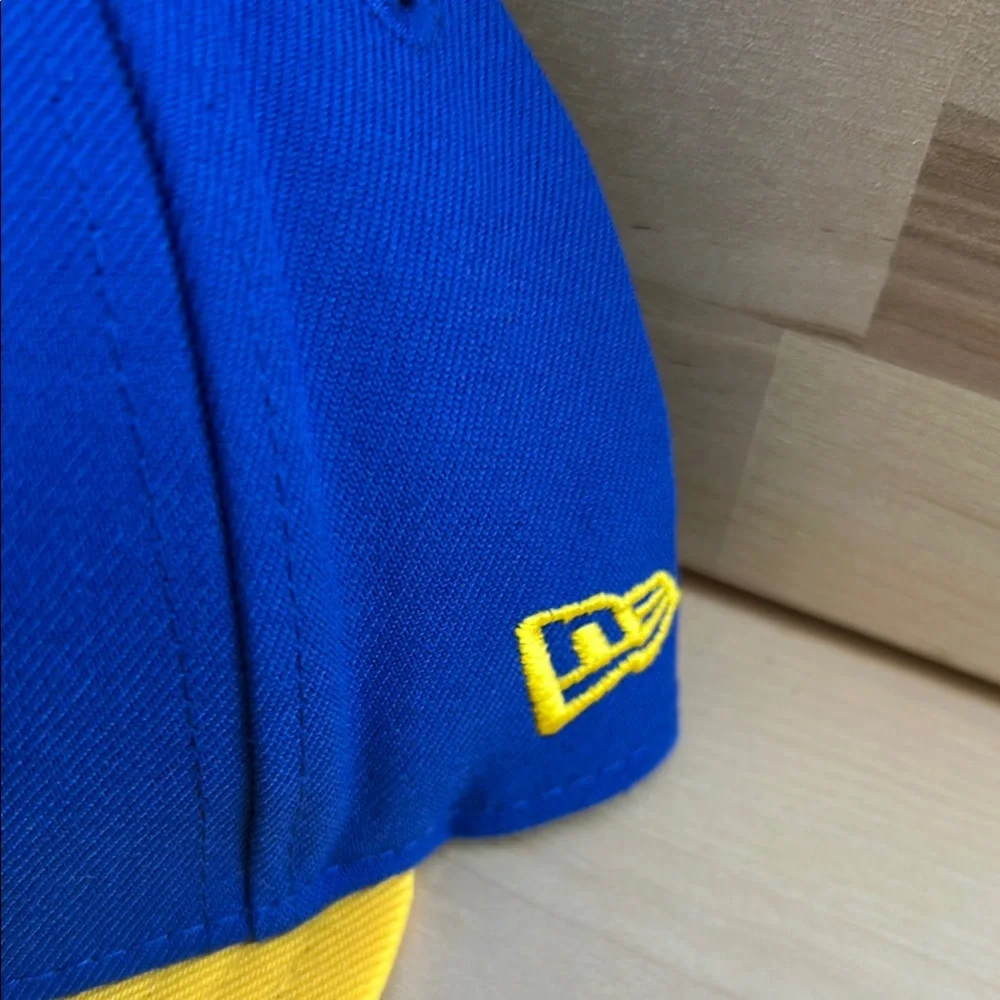 New Era 9FIFTY Golden State Warriors Snapback Hat Blue Yellow NBA Cap